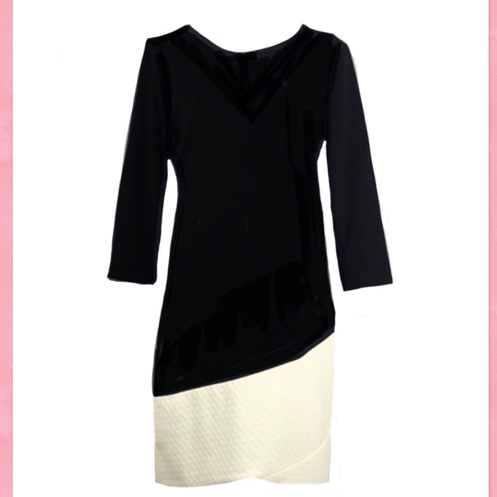 Christin Michaels Midi w Asymmetrical Hem Size Lg